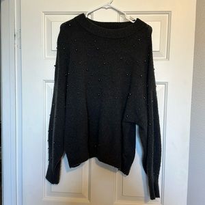 H and m sweater with beads